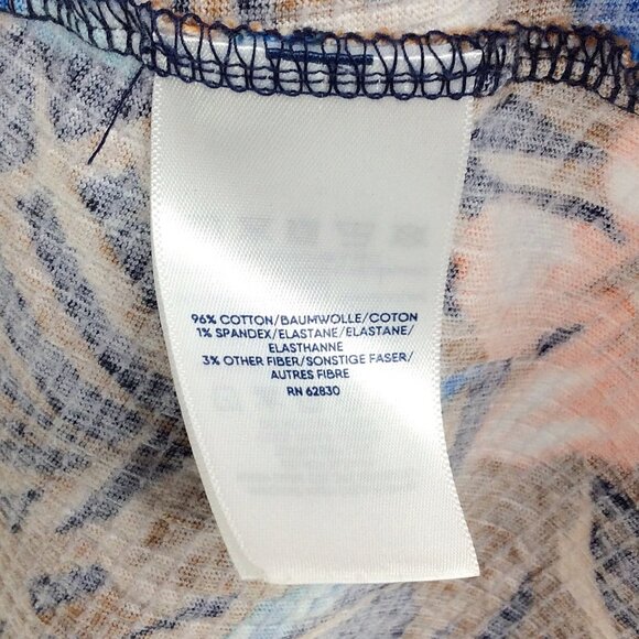 Lands End Dress Womens Size Medium Floral Hawaiian Tropical Hi Low Pockets - Picture 8 of 8